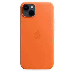 Apple MagSafe-rögzítésű iPhone 14 Plus bőrtok narancssárga (MPPF3ZM/A)