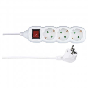 EMOS P1321 kapcsol&oacute;s eloszt&oacute; 3 aljzat 1,5m feh&eacute;r