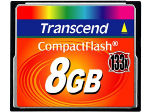 8GB Compact Flash Memória Transcend  133x (TS8GCF133)