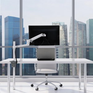 Ergotron LX monitortartó 32" 3.2-11.3kg (LX Desk Monitor Arm, Tall Pole) fehér (45-537-216)