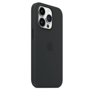 Apple MagSafe-rögzítésű iPhone 14 Pro szilikontok éjfekete (MPTE3ZM/A)
