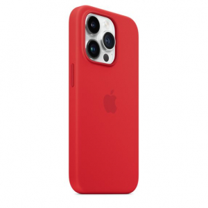 Apple MagSafe-rögzítésű iPhone 14 Pro szilikontok (PRODUCT)RED - piros (MPTG3ZM/A)