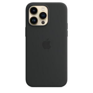 Apple MagSafe-rögzítésű iPhone 14 Pro Max szilikontok éjfekete (MPTP3ZM/A)