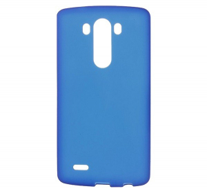 Szilikon telefonvédő (matt) SÖTÉTKÉK [LG G3 (D850)]