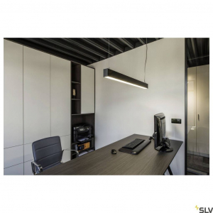 SLV GLENOS LED-es függőlámpa Fixen beépített LED-es 46W Fekete (1001403)