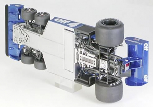 Tamiya Tyrrell P34 Six Wheeler Monaco GP77 Autómodell építőkészlet 1:20 (300020053)