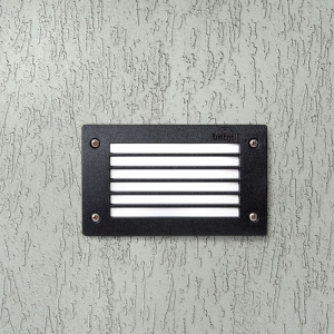Fumagalli LETI 200 GL LED GX53 kültéri beépíthető falilámpa fekete (4C2.000.000.AYG1K)