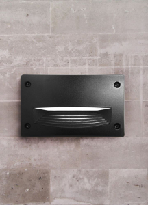 Fumagalli LETI 200 HS LED GX53 kültéri beépíthető falilámpa fekete (4C4.000.000.AYG1K)