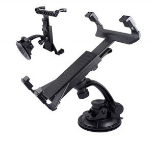 Aut&oacute;s tart&oacute; (tapad&oacute;korongos, 360&deg;-ban forgathat&oacute;, asztalra, 8-10") FEKETE