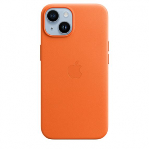 Apple MagSafe-rögzítésű iPhone 14 bőrtok narancs színű (MPP83ZM/A)