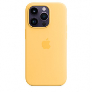 Apple MagSafe-rögzítésű iPhone 14 Pro szilikontok napsugár színű (MPTM3ZM/A)