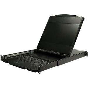 Startech.com 17" HD Rackmount KVM Console fekete (RKCOND17HD)