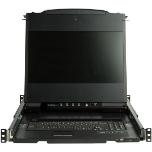 Startech.com 17" HD Rackmount KVM Console fekete (RKCOND17HD)