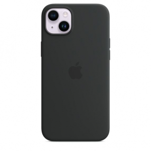 Apple MagSafe-rögzítésű iPhone 14 Plus szilikontok éjfekete (MPT33ZM/A)