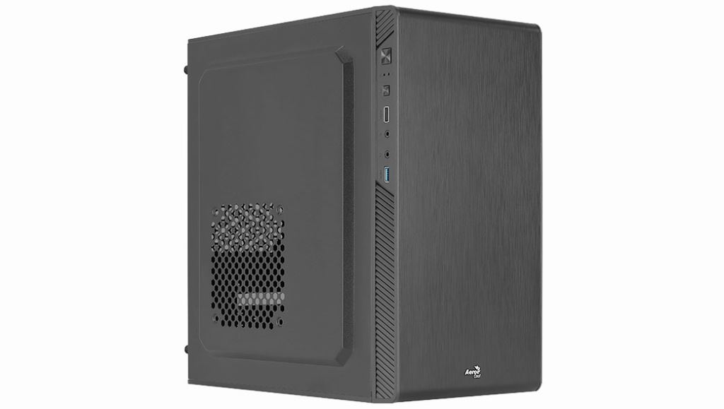 Aerocool CS-106 (CS-106-S-BK-v1) táp nélküli Micro ATX ház fekete (ACCS ...