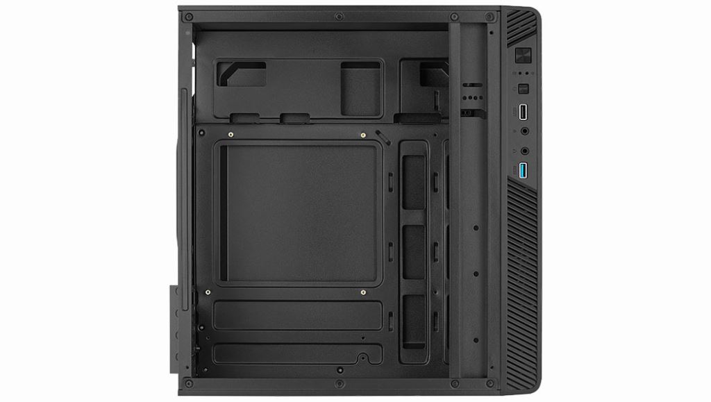 Aerocool CS-106 (CS-106-S-BK-v1) táp nélküli Micro ATX ház fekete (ACCS ...
