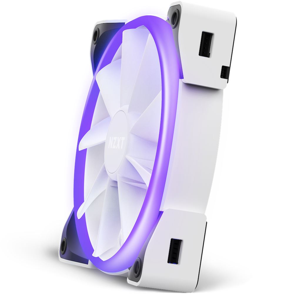 Nzxt Aer Rgb 2 140mm Ház Hűtő Ventilátor Fehér Fekete Hf 28140 Bw