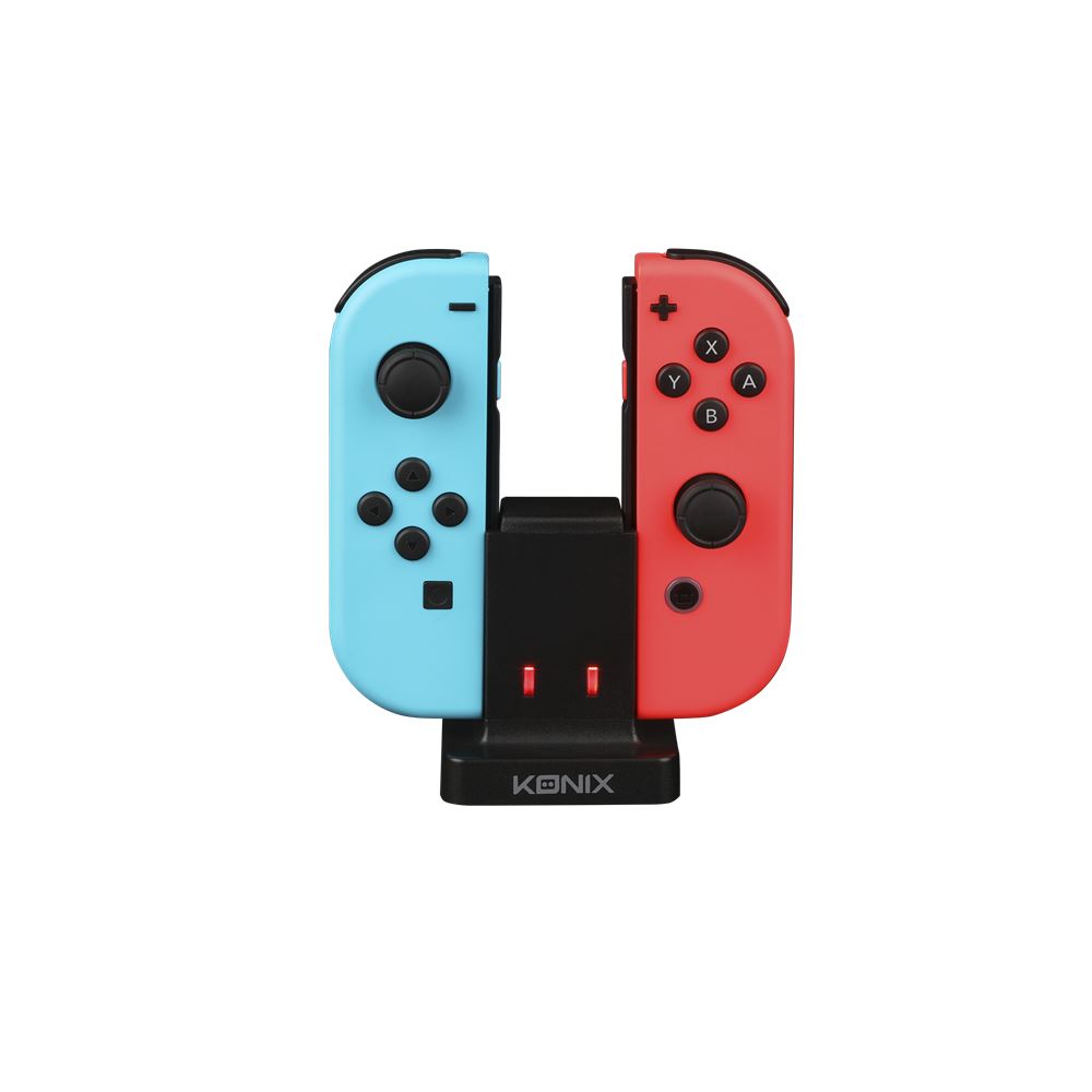 Konix Mythics Dual Charge Station For Nintendo Switch Joy-Con Black