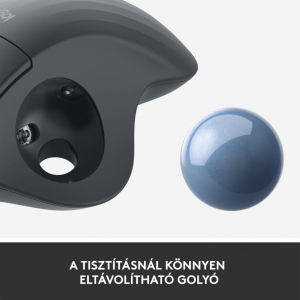 Logitech ERGO M575 vezeték nélküli hanyattegér grafitszürke (910-005872)