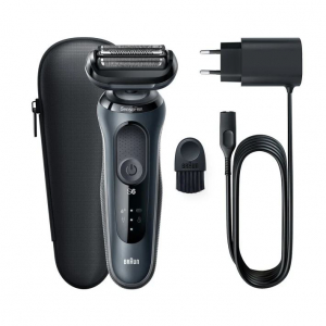 Braun Series 6 61-N1000s Wet&Dry borotva utazótokkal szürke-fekete