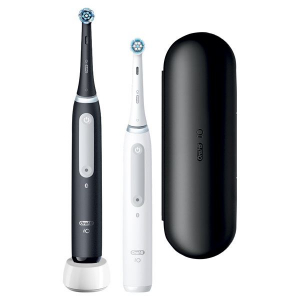 Braun Oral-B iO4 elektromos fogkefe fekete+fehér szett (10PO010376)