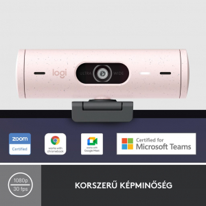 Logitech Brio 500 Full HD webkamera rózsaszín (960-001421)