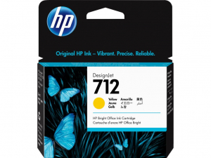 HP 3ED69A DesignJet sárga patron 29ml (712)
