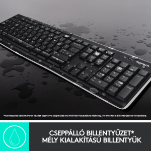 Logitech Wireless Desktop MK270 vezeték nélküli angol billentyűzet UK + egér (920-004523)