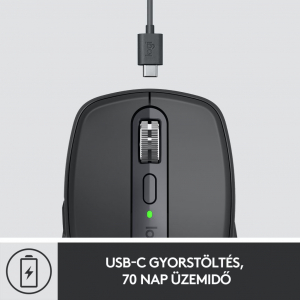 Logitech MX Anywhere 3 vezeték nélküli bluetooth egér grafitszürke (910-005988)