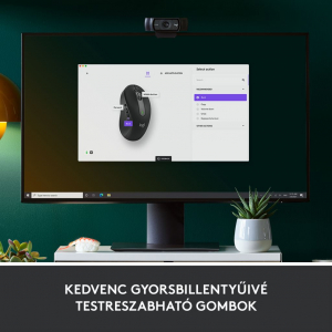 Logitech Signature M650 nagyméretű for Business vezeték nélküli egér grafitszürke (910-006348)