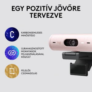 Logitech Brio 500 Full HD webkamera rózsaszín (960-001421)