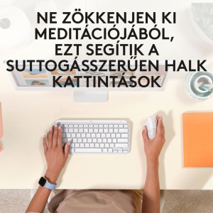 Logitech Lift for Mac függőleges ergonómikus vezeték nélküli egér fehér (910-006477)