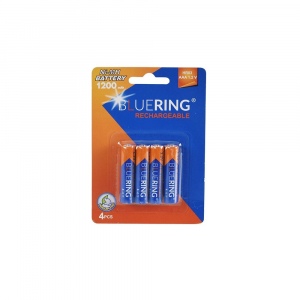 Bluering AAA HR03 1200mAh 1.2V t&ouml;lthető mini ceruzaelem 4db/cs (5999093895837)