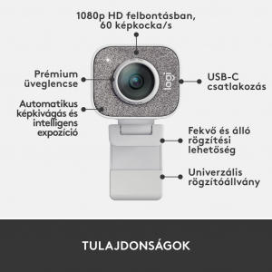 Logitech StreamCam webkamera fehér (960-001297)