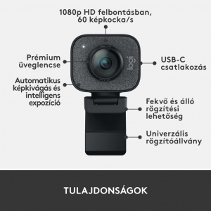 Logitech StreamCam webkamera szürke (960-001281)