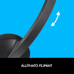 Logitech Headset H340 mikrofonos fejhallgató USB csatlakozó (981-000475 / 981-000509)