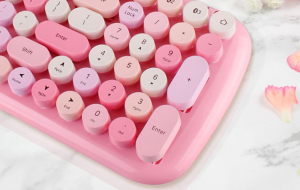 MOFII Candy BT angol Bluetooth billentyűzet rózsaszín (SK-646BT Pink)