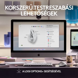 Logitech MX Master 3S Machez készült vezeték nélküli egér halványszürke (910-006572)