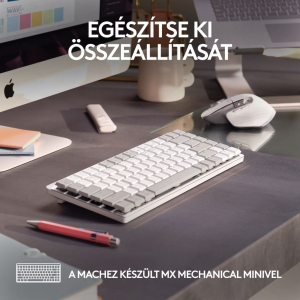 Logitech MX Master 3S Machez készült vezeték nélküli egér halványszürke (910-006572)