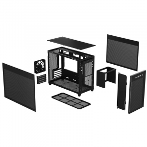 ASUS Prime AP201 táp nélküli MicroATX ház fekete (90DC00G0-B39000)