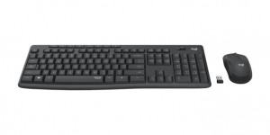 Logitech MK295 Silent vezeték nélküli billentyűzet német (Qwertz) + egér grafitszürke (920-009819)