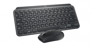 Logitech MX Keys Mini vezeték nélküli Deutsch (Qwertz) billentyűzet grafitszürke + MX Anywhere 3 egér (920-011054)