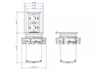 Bachmann Elevator elosztó ezüst-fekete (928.002)