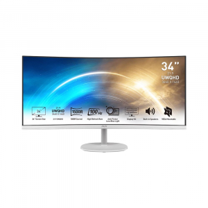 34" MSI PRO MP341CQW ívelt LCD monitor fehér (9S6-3PB2CT-007)