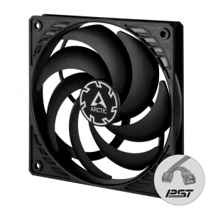Arctic P12 Slim PWM PST h&aacute;z hűtő ventil&aacute;tor 12cm fekete (ACFAN00187A)