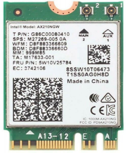 Intel Wi-Fi 6 AX210 M.2 adapter (AX210.NGWG)