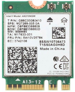 Intel Wi-Fi 6 AX210 M.2 adapter (AX210.NGWG.NV)