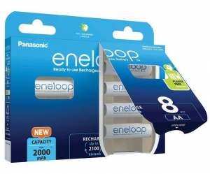 Panasonic Eneloop 1.2V AA 2000mAh akku (8db) (BK-3MCDE/8BE)