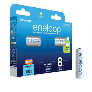 Panasonic Eneloop 1.2V AA 2000mAh akku (8db) (BK-3MCDE/8BE)