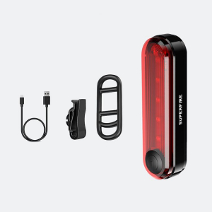 Superfire BTL01 kerékpár hátsó lámpa USB 230mAh